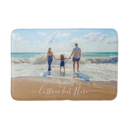 Aangepaste foto badmat met uw foto's en tekst (Voorkant)