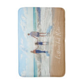 Aangepaste foto badmat met uw foto's en tekst (Voorkant Verticaal)