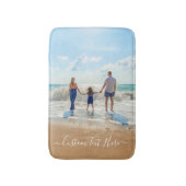 Aangepaste foto badmat met uw foto's en tekst (Voorkant Verticaal)