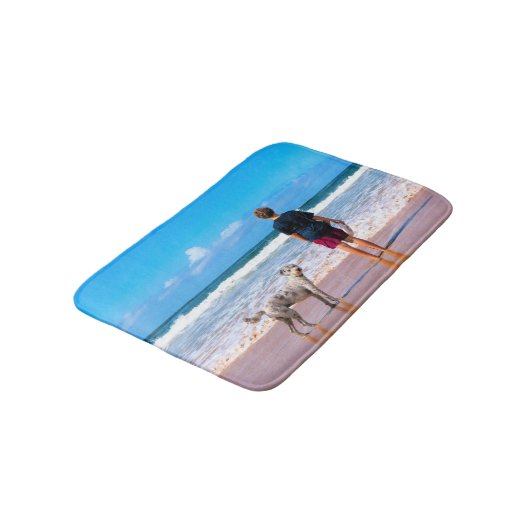 Aangepaste foto badmat uw huisdier foto's ontwerp (Gekanteld)