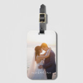 Aangepaste foto bagagelabel (Voorkant (verticaal))