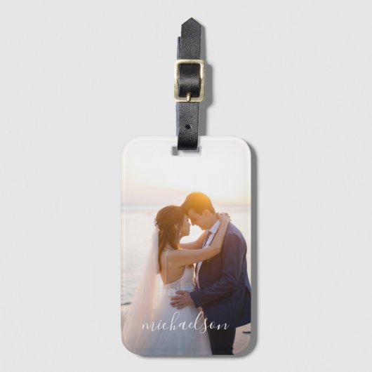 Aangepaste foto bagagelabel (Voorkant (verticaal))