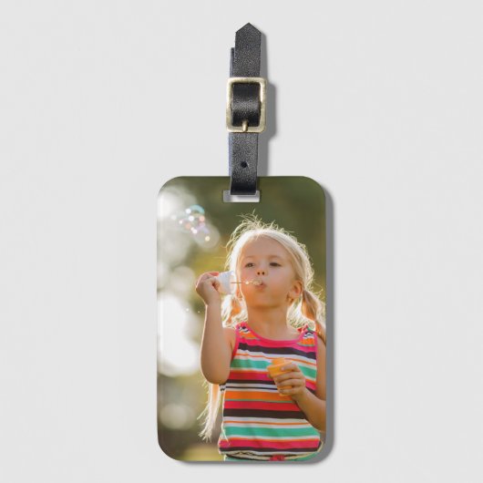 Aangepaste foto bagagelabel (Voorkant (verticaal))