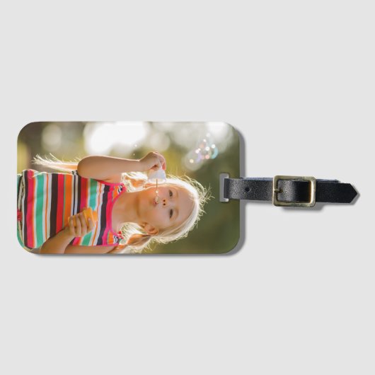 Aangepaste foto bagagelabel (Voorkant (horizontaal))