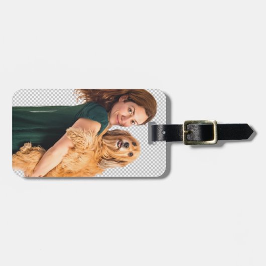 Aangepaste foto bagagelabel (Voorkant horizontaal)