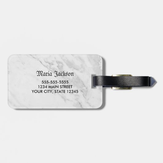 Aangepaste foto bagagelabel (Achterkant horizontaal)