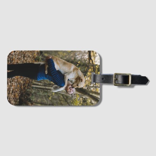 Aangepaste foto bagagelabel (Voorkant (horizontaal))