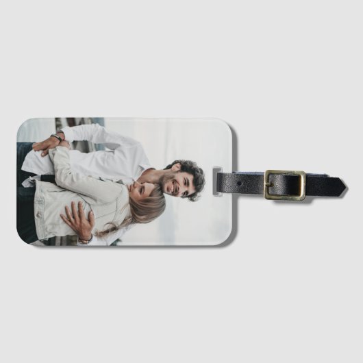 Aangepaste foto bagagelabel (Voorkant (horizontaal))