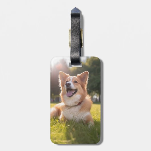 Aangepaste foto bagagelabel (Achterkant verticaal)