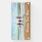 Aangepaste foto-banner met tekst gepersonaliseerd spandoek (Verticaal)