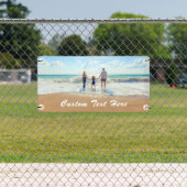 Aangepaste foto-banner met tekst gepersonaliseerd spandoek (Insitu)