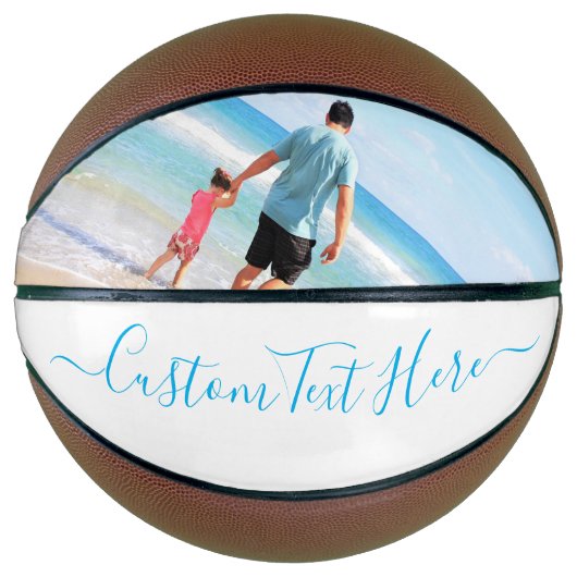Aangepaste Foto Basketbal Cadeau met Tekst Naam (Voorkant)