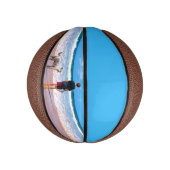 Aangepaste foto basketbal cadeau met uw foto's (Verticaal)