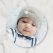 Aangepaste foto bedankjes labels (Achterkant)