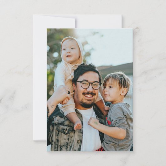 Aangepaste foto bedankkaart (Voorkant)