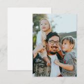 Aangepaste foto bedankkaart (Voorkant / Achterkant)