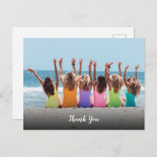 Aangepaste foto Bedankt Briefkaart (Voorkant / Achterkant)
