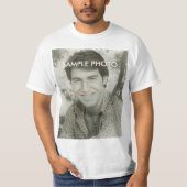 Aangepaste foto bedrijfs team evenement t-shirt (Voorkant)