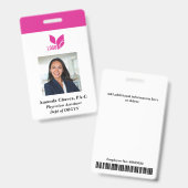 Aangepaste foto Bedrijfs werknemer ID Badge (Voor- en achterkant)