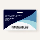 Aangepaste Foto Bedrijfsmedewerker Naam Barcode Bl Badge (Achterkant)