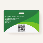 Aangepaste Foto Bedrijfsmedewerker Naam QR Code Gr Badge (Achterkant)