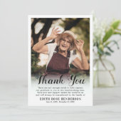 Aangepaste foto begrafenis | Sympathy White Bedankkaart (Staand voorkant)