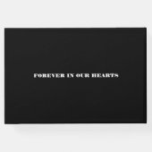 Aangepaste foto Begrafenis viering van het leven M Gastenboek (Achterkant)