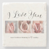 Aangepaste foto behouden stenen onderzetter (Voorkant)