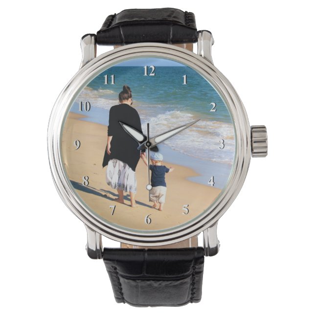 Aangepaste foto bekijken Geef je favoriete foto's  Horloge (Voorkant)