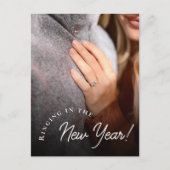 Aangepaste foto bellen in het nieuwe jaar feestdagenkaart (Voorkant)