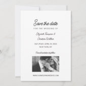 Aangepaste foto bellen in het nieuwe jaar save the date (Achterkant)