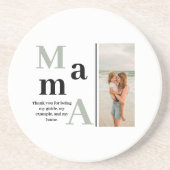 Aangepaste Foto & Bericht Sandstone Onderzetter vo (Voorkant)