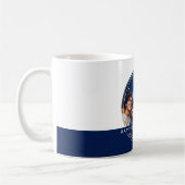 Aangepaste Foto & Bericht Wit & Navy C41 Geheugen Koffiemok (Links)