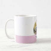 Aangepaste Foto & Bericht Wit & Roze C52 Geheugen Koffiemok (Links)