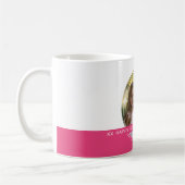 Aangepaste Foto & Bericht Wit & Roze C58 Geheugen Koffiemok (Links)