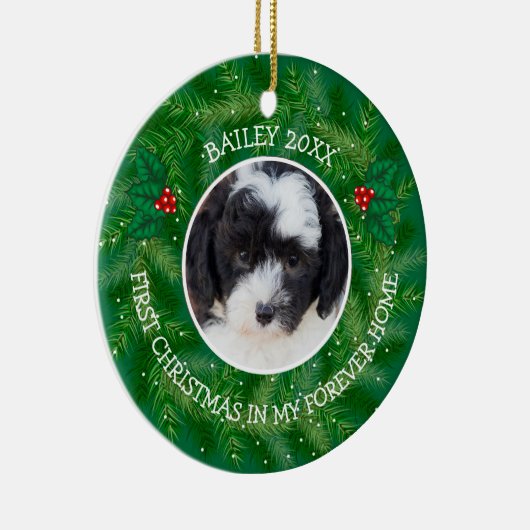 Aangepaste foto Bernedole 1 kerst Keramisch Ornament (Rechts)