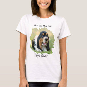 Aangepaste foto Best Dog Mam T-shirt