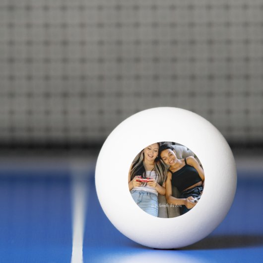Aangepaste foto Best Friends Forever Custom Pingpongbal (Net)
