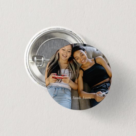 Aangepaste foto Best Friends Forever Custom Ronde Button 3,2 Cm (Voorkant /achterkant)