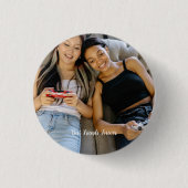 Aangepaste foto Best Friends Forever Custom Ronde Button 3,2 Cm (Voorkant)