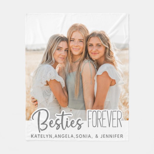 Aangepaste foto Best Friends Forever Fleece Blanke Deken (Voorkant)