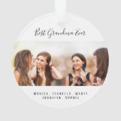 Aangepaste foto Best Grandma Ever kleinkids Ornament (achterkant)