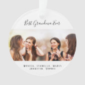 Aangepaste foto Best Grandma Ever kleinkids Ornament (voorkant)