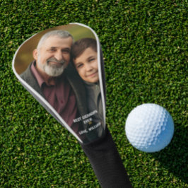 Aangepaste foto Best Grandpa Ever Fathers Day Gift Golfheadcover
