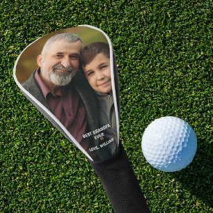Aangepaste foto Best Grandpa Ever Fathers Day Gift Golfheadcover