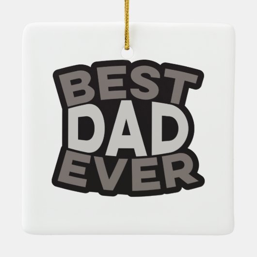 Aangepaste foto BESTE DAD OOIT Keramisch Ornament (Achterkant)