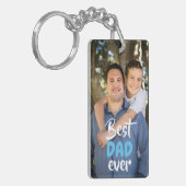 Aangepaste foto. Beste DAD ooit. Sleutelhanger (Voorkant Links)