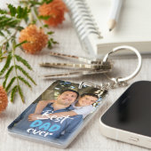 Aangepaste foto. Beste DAD ooit. Sleutelhanger (Voorkant Rechts)