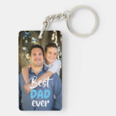 Aangepaste foto. Beste DAD ooit. Sleutelhanger (achterkant)
