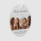 Aangepaste foto Beste grootouders Oosters kleinkin Ornament (voorkant)